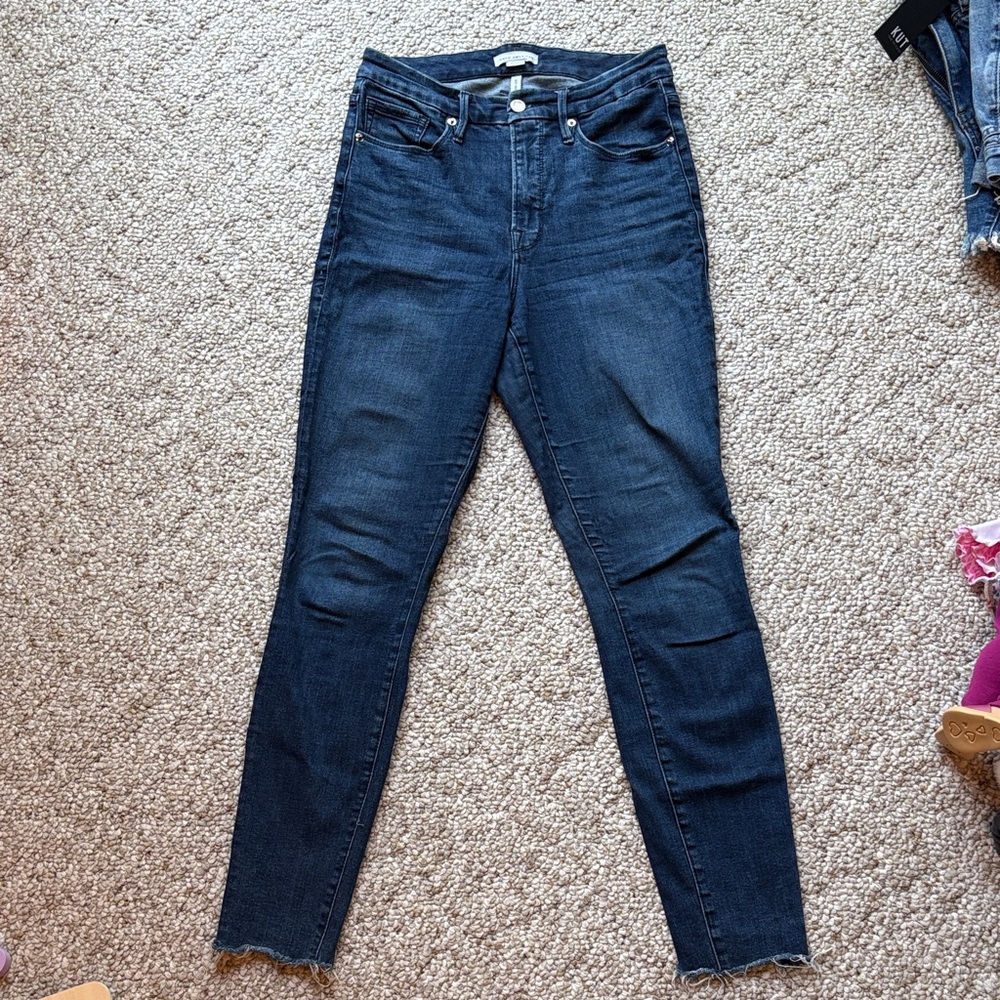 Good American Dark Indigo Skinny Jeans